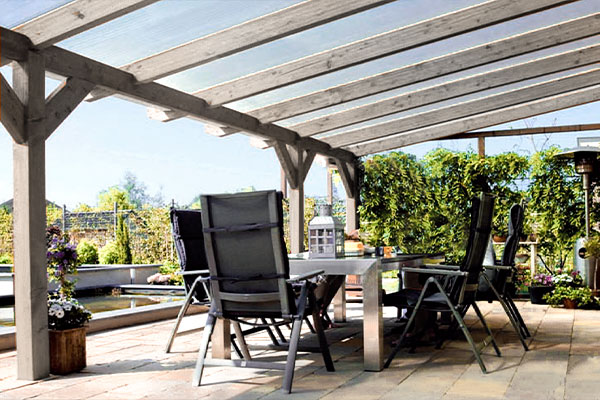 Photo de la toiture d'une Pergola en Bois CliKIT