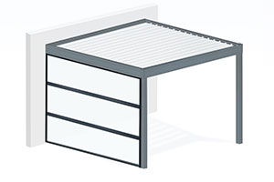Option Paroi Polycarbonate Horizontale