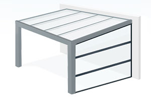 Option Paroi Polycarbonate Horizontale