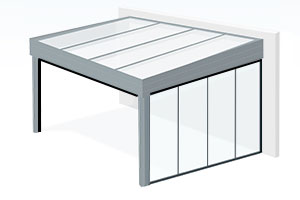 Vertical Polycarbonate Wall Option
