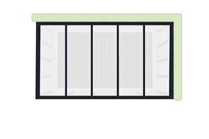 Support wall on the right