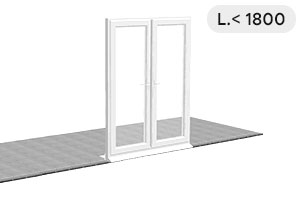Double French door