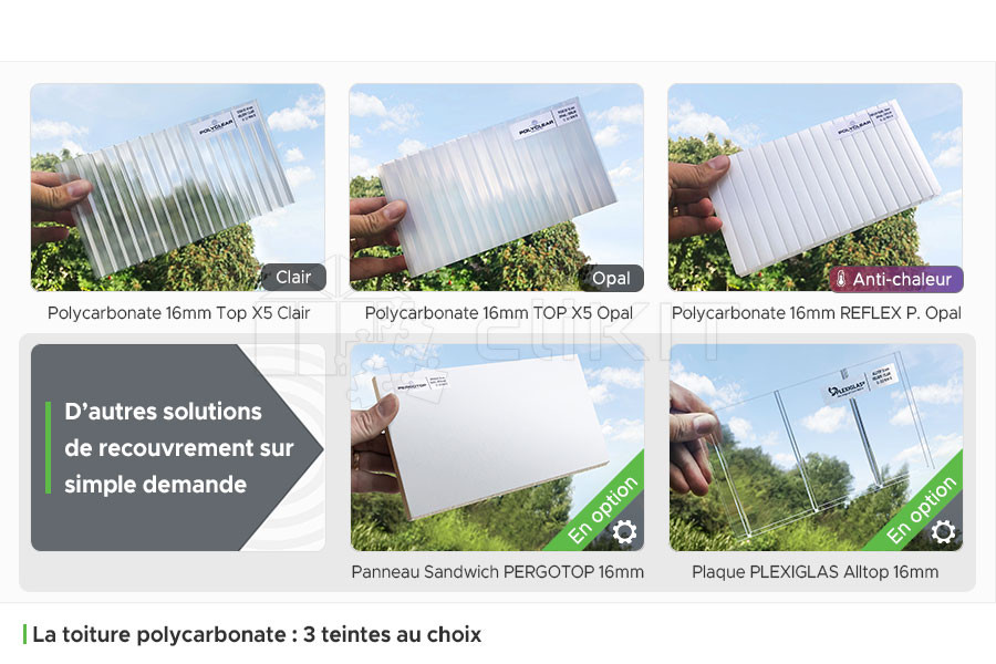 Photos des Plaques de Polycarbonate