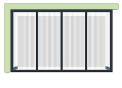 Schéma n°2 d'exemple de la configuration standard du Carport CLIMALUX