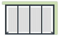 Schéma n°3 d'exemple de la configuration standard du Carport PANORAMA