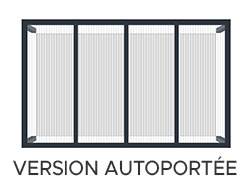 Schéma n°5 d'exemple de la configuration personnalisée du Carport CLIMALUX NEOLINE