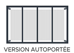 Schéma n°5 d'exemple de la configuration personnalisée de la Pergola CLIMALUX SOFTLINE