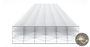 Schema du Polycarbonate 32mm Opal Anti-chaleur