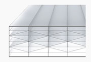 Schema du Polycarbonate 32mm Clair