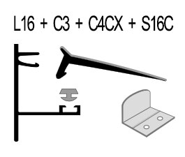 Schema du Pack Profil Latéral du Kit 16mm