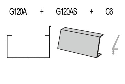 Schema du Pack Chêneau Gouttière du Kit 32mm