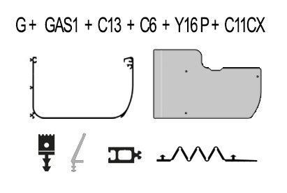 Schema du Pack Chêneau Gouttière du Kit