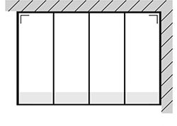Schema n°3 de la Configuration Standard de la Toiture de Véranda Climalux