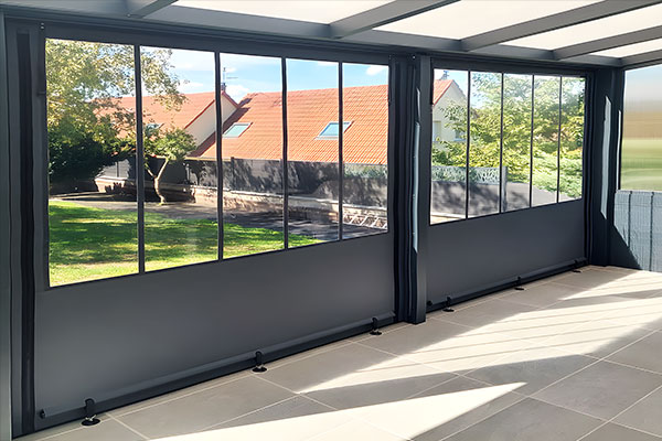 How to attach a cover to a pergola?